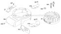 Part Location Diagram of 496229 Briggs and Stratton Housing-blower